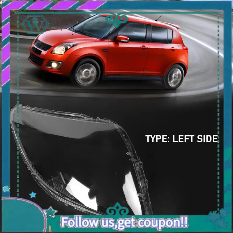 

AA92-Car Headlight Lens Cover Transparent Headlight Shell For Suzuki Swift 2005 2006 2007 2008 2009 2010 2011-2016