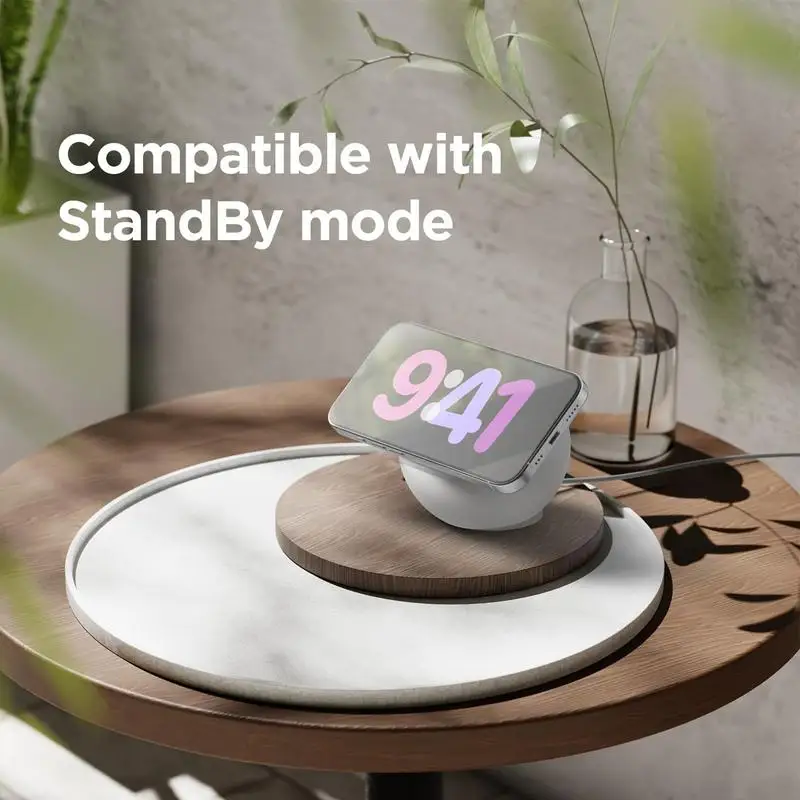 Magnetic Wireless Charger Desk Holder Silicone Charging Holder Portable Mount Base Charger Holder Charger Dock Station