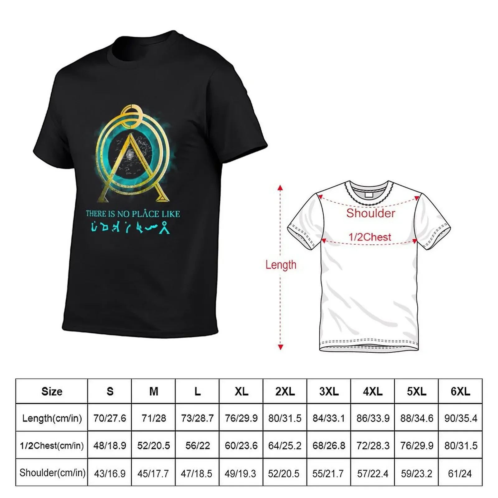 There Is No Place Like Home Vintage Stargate Sg1 Earth Symbol Gift Ideas T-Shirt summer clothes tshirts for men