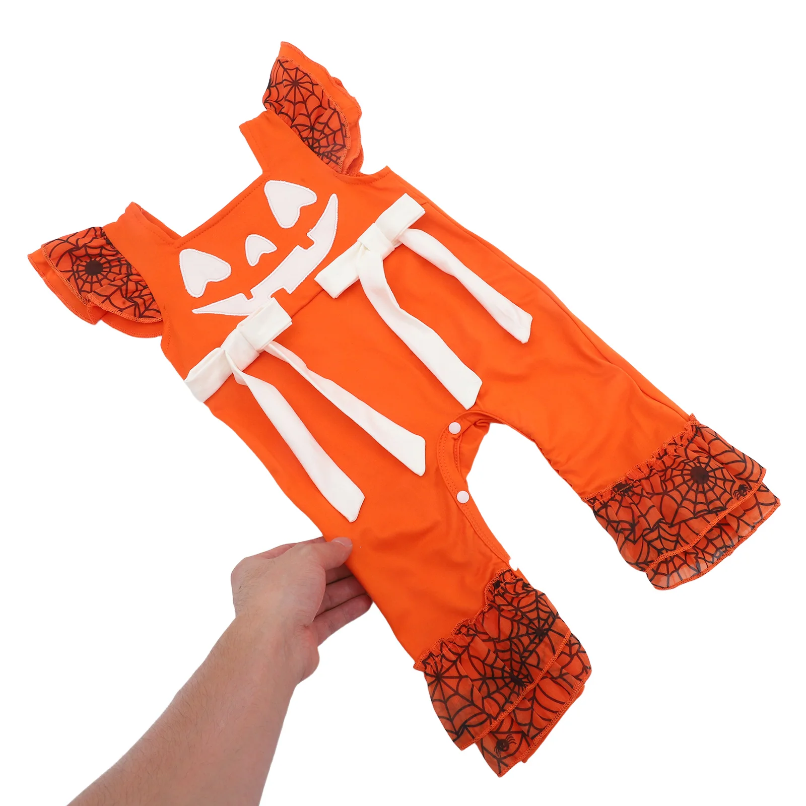 

Babygirl Newborn Clothes Halloween Jumpsuit Accessories Jumpsuits Romper Orange Outfit Toddler