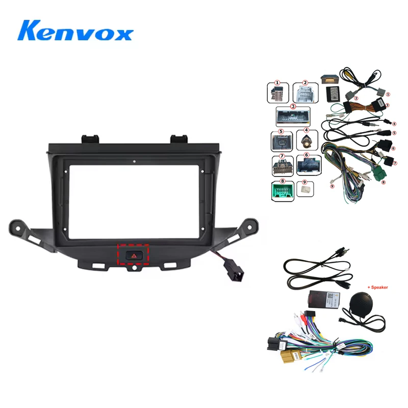 Car Radio For Opel Astra K 2015 - 2019 Android 2 Din Stereo Mounting Bezel Faceplate Frame Kit