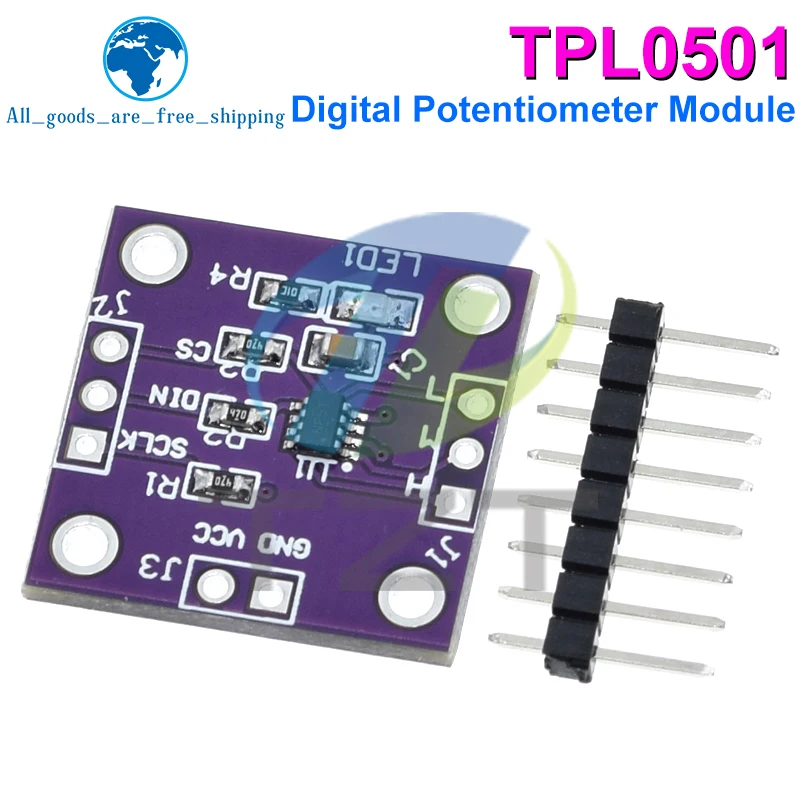 Tpl0501 Digitale Potentiometer Module 100K Verstelbare Spi Poort Aanpassing Brug Balans Sensor Ultra X9c104