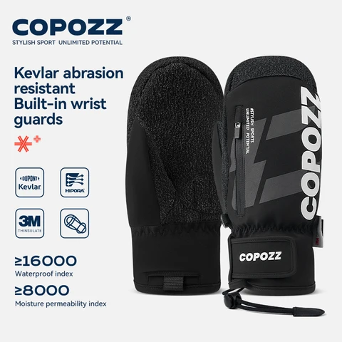 COPOZZ утепленные лыжные перчатки 3M Thinsulate