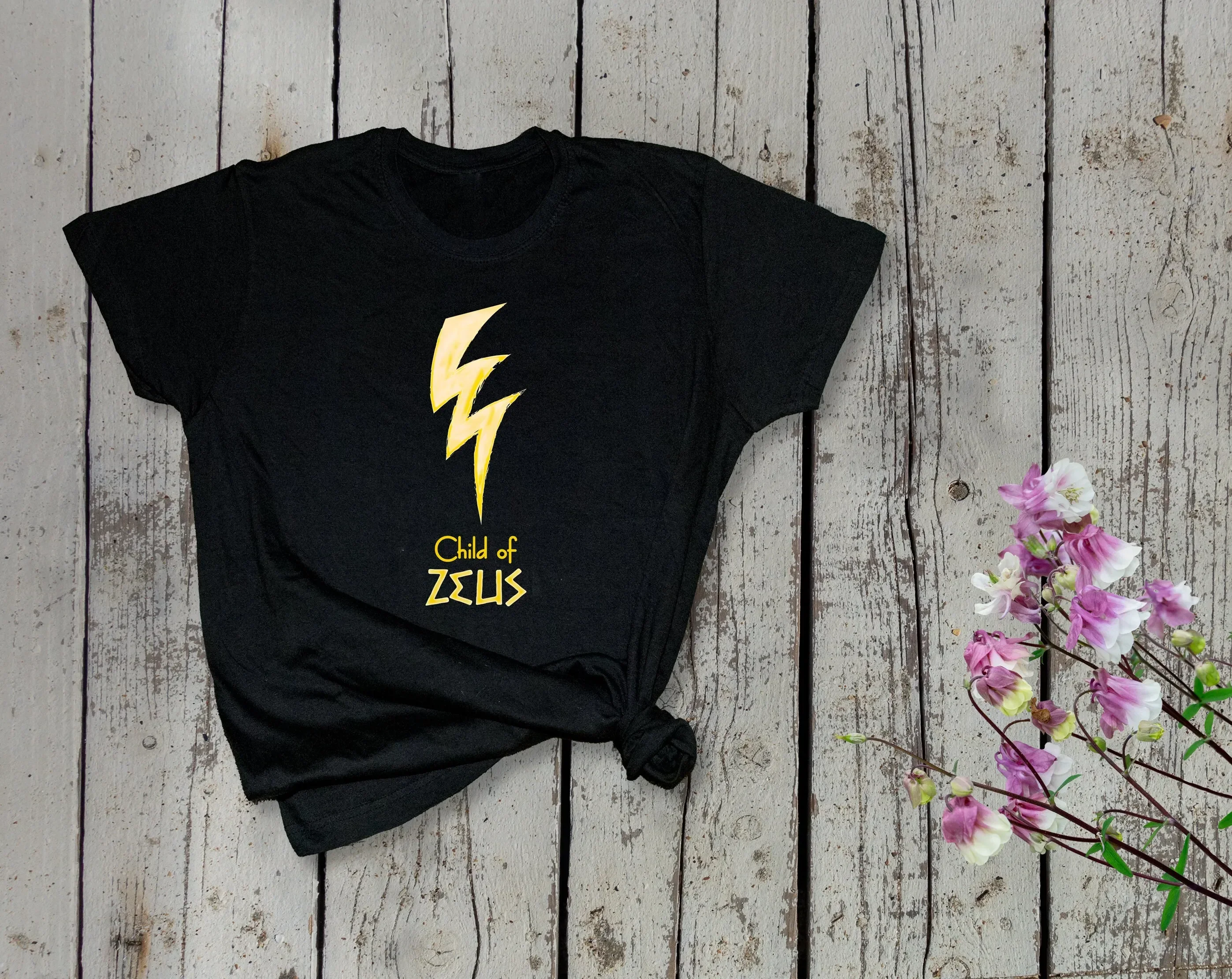 Tshirt For Child Of Zeus And Members Of Cabin #1 In Camp Half Blood - Kids Heavy Cotton Tee