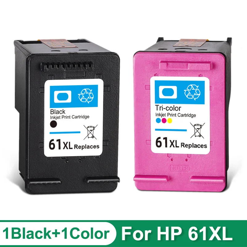 Hicor Compatible Ink Cartridge for HP 61XL for hp61 for hp 61 Envy 4500 4502 5530 Deskjet 1050 2050 3050 3054 3000 1000 1050