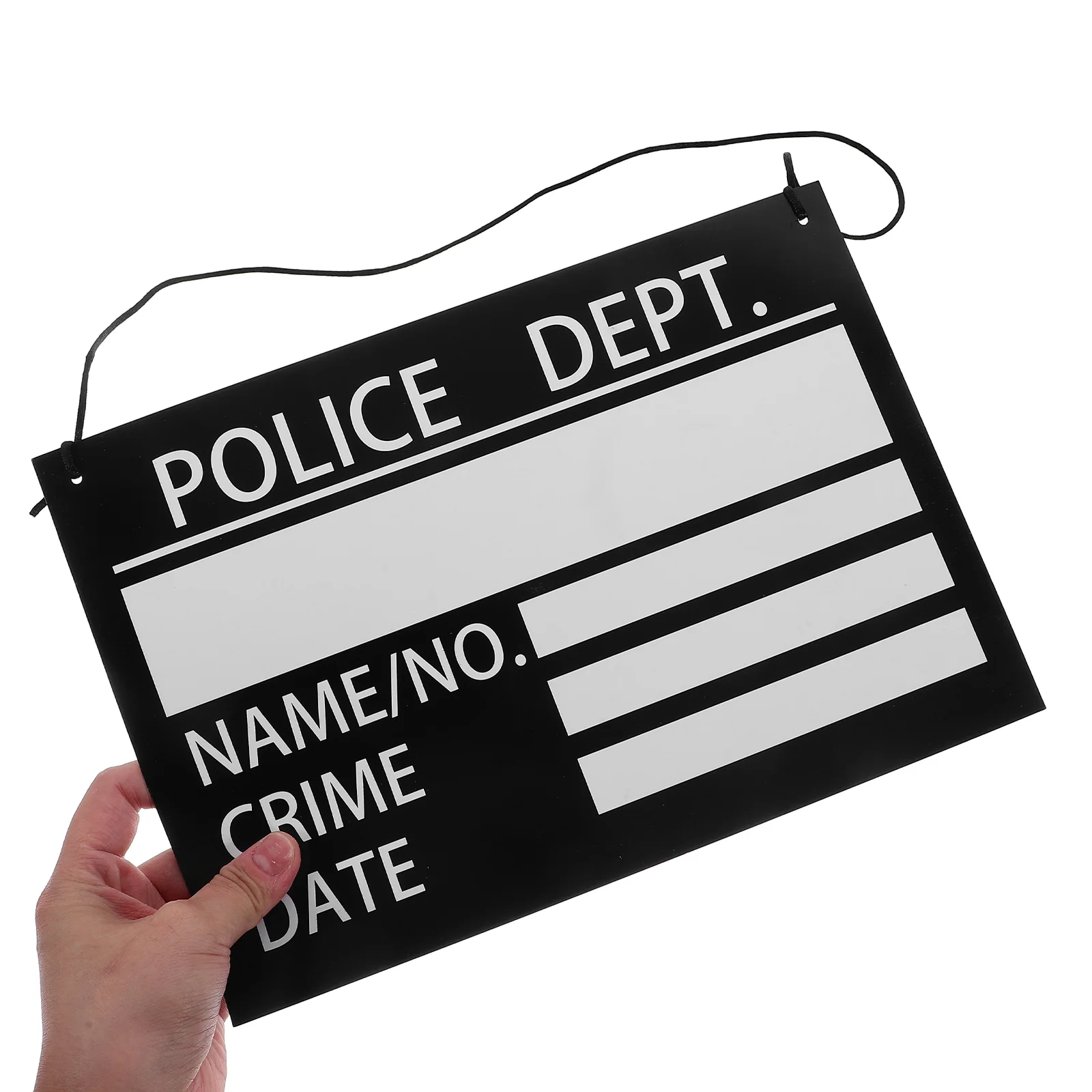 

10pcs Prisoner Costume Nameplates 11.4X7.9" Thick Paper Diy Jail Prop For Photo Booth Party Selfie Fun Theme Event Photography