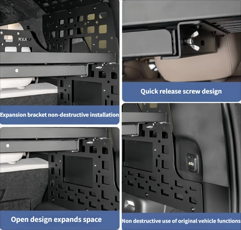 Car Trunk Storage Rack Fit for BYD Leopard 8 2026 Large Five-seater Version Modified Car Trunk Expansion Storage Upgrade Parts