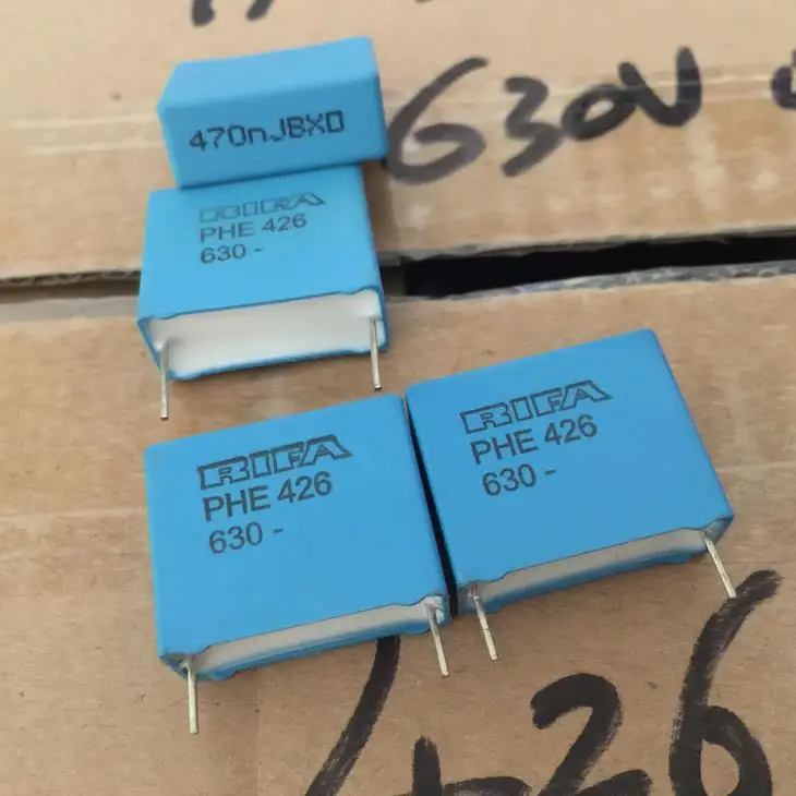 20pcs  Pulled for RIFA Sweden PHE426 Series 0.47UF 630V DC HiFi Coupling Non-polar Film Capacitor
