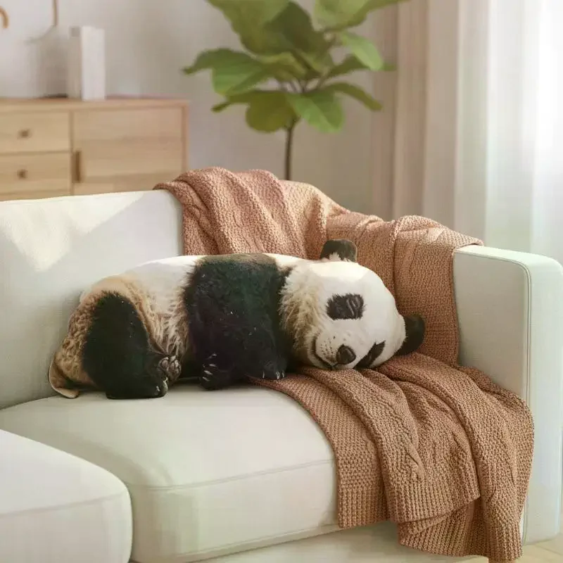 Pig Plush Realistic Soft Home Decor Kids Gift Stuffed Pillow 3D Printed Skin Friendly Fabric For Sofa Sleeping