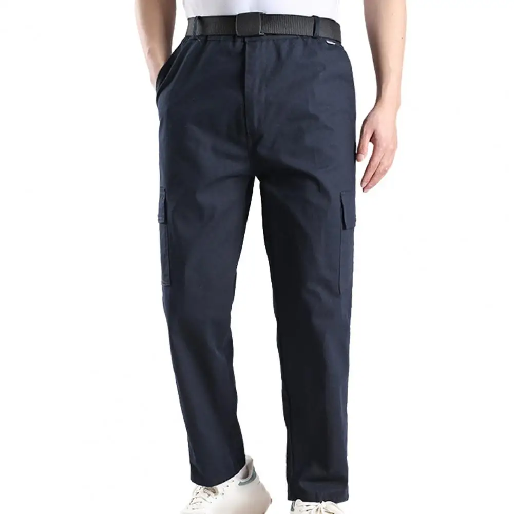 

2023 New Men's Straight Pants with Multiple Pockets Breathable Trousers