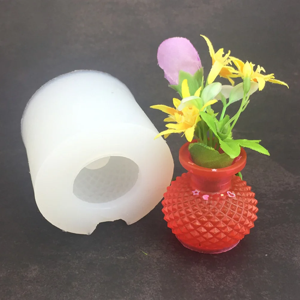 

Silicone Vase Mold Flower Container DIY Creative Pen Holder Smooth Surface Easy Demould Unique Crafts Home Decor