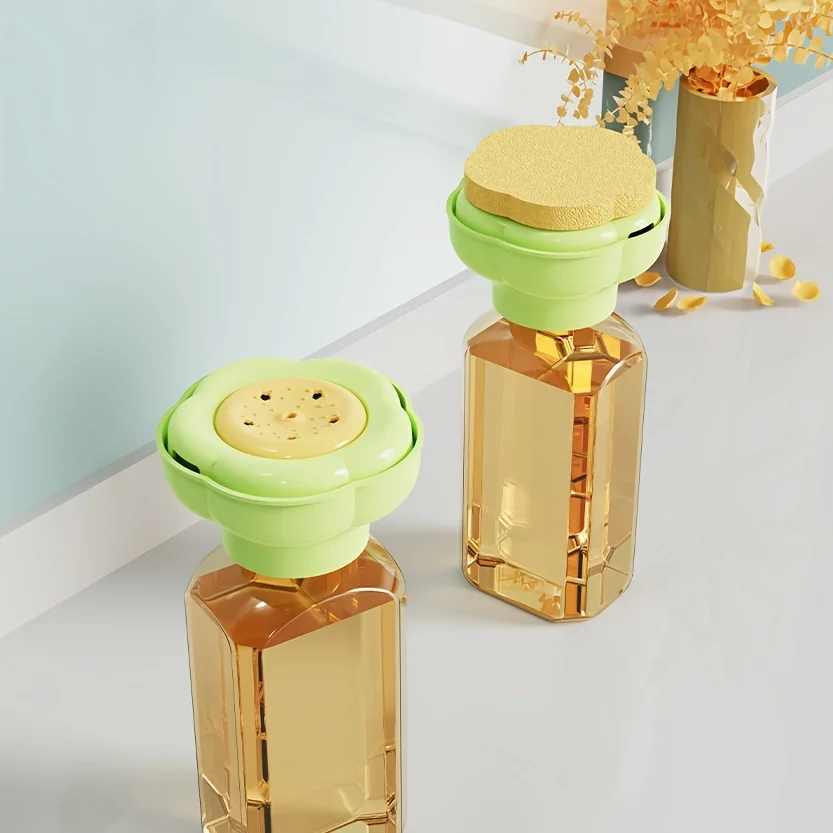 Dopamine Flower Shape Dish Soap Dispenser Creative Kitchen Sink Liquid Storage Box Household Washing Accessory
