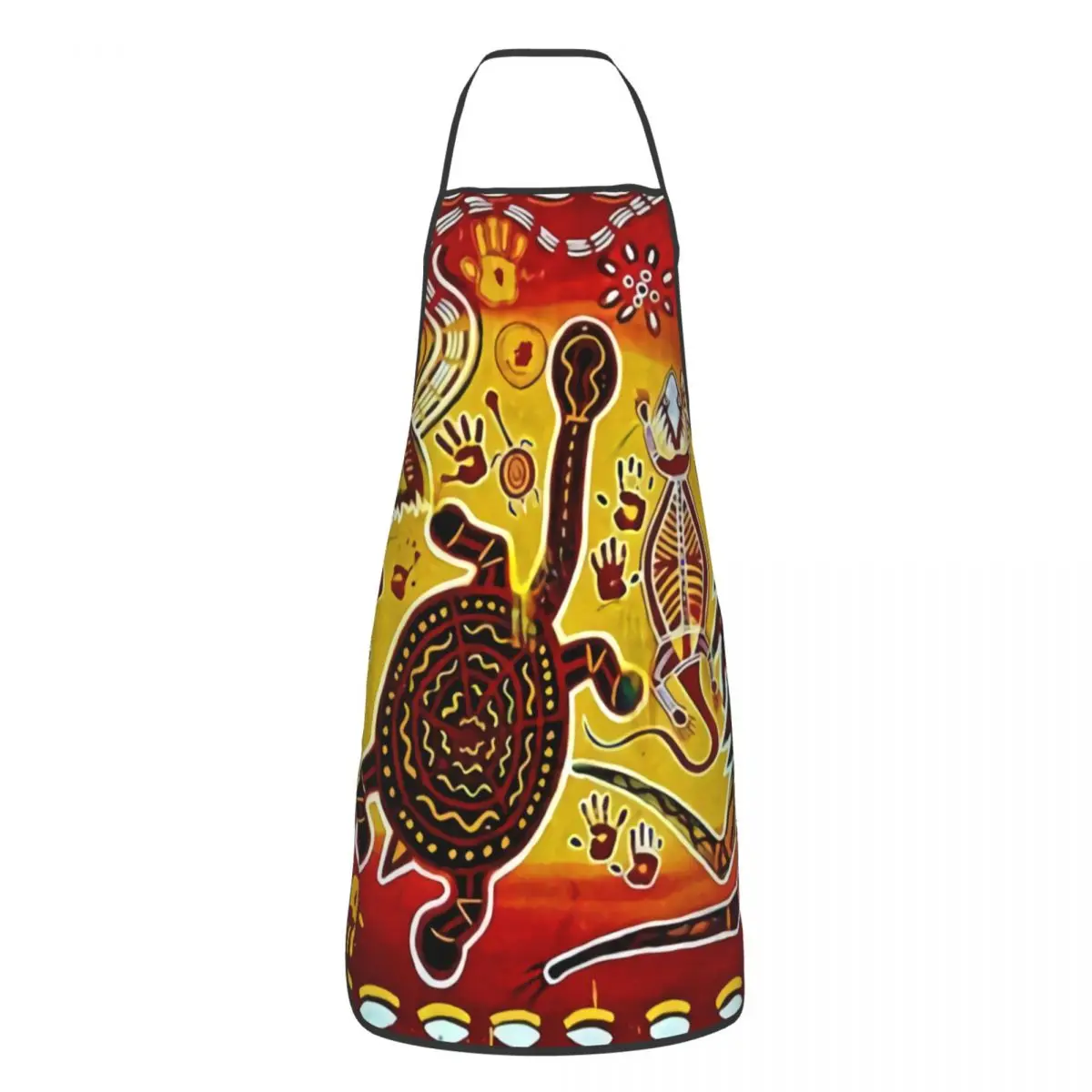 Custom Bib Australian Aboriginal Art Aprons for Men Women Unisex Adult Chef Cooking Kitchen Tablier Cuisine Baking