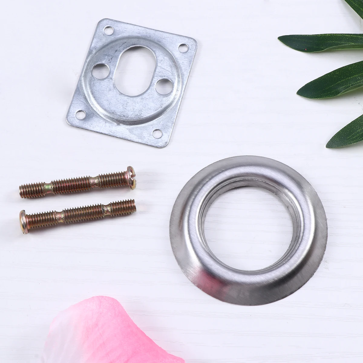 

Lock Cylinder Replacement Garage Hardware Solid Brass Pins Trim Ring Mounting Plate Screws Keys Fits Nightlatch Front Door Locks