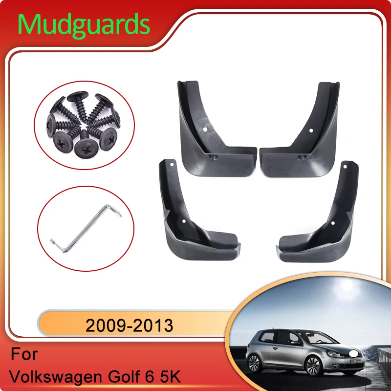 

For Volkswagen Golf 6 5K VW Mk6 2009 2010 2011 2012 2013 Mudguards Splash Wheels Fender Mudflaps Auto Parts Car Sticker Upgraded