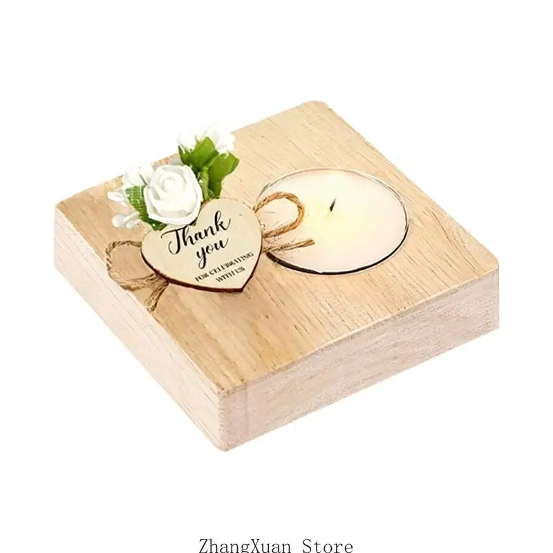 Bridal Shower Tray Artistic Candlestick Tea Light Stand with 3XUF
