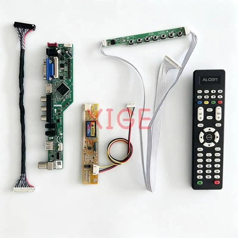

For LTN154X1 LTN154X3 LTN154XA TX39D30VC1GAA Screen Controller Board Kit DIY 1280x800 USB+AV+VGA+HDMI 30Pin LVDS 1-CCFL 1280*800