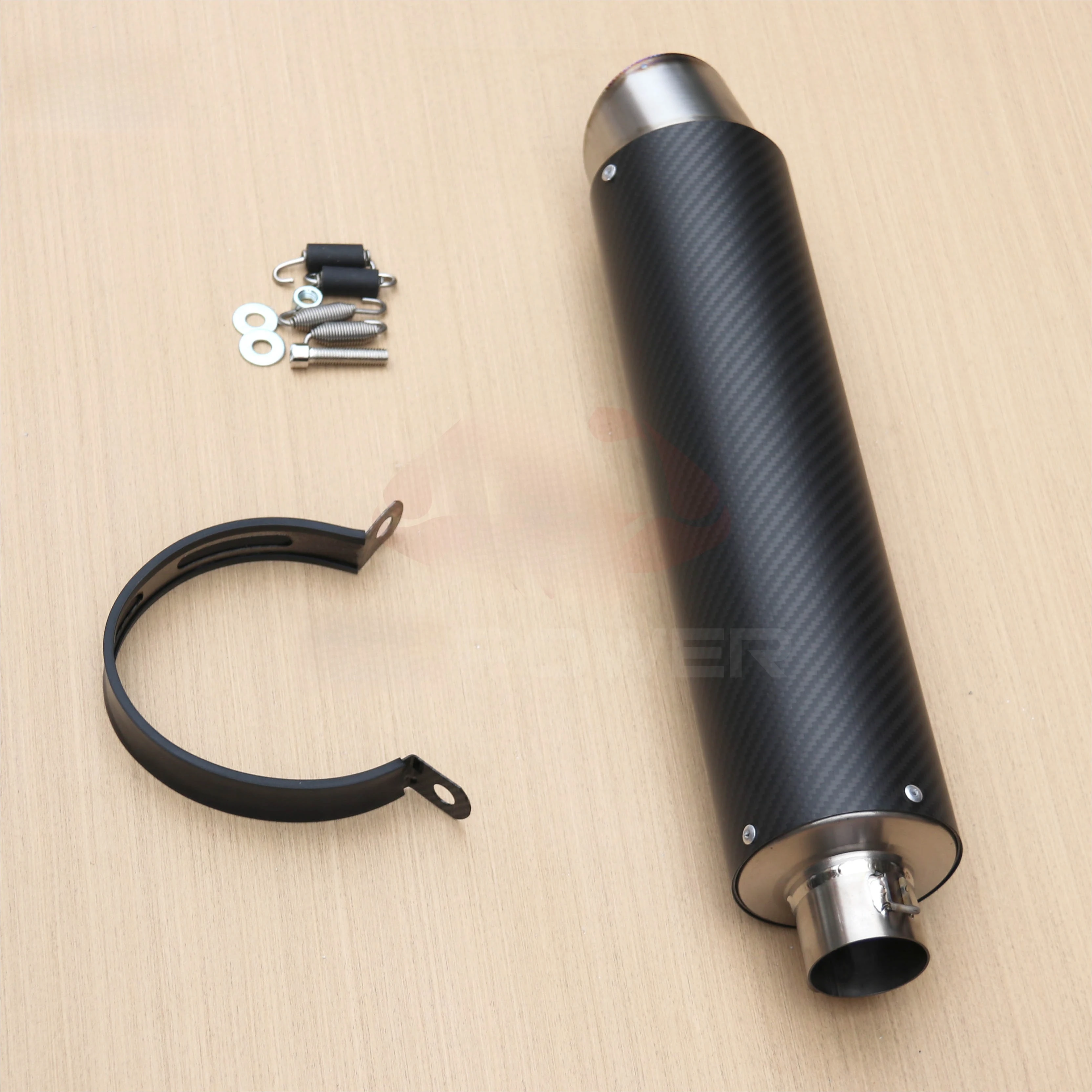600cc Motorbike Engines 2 Inlet Titanium Carbon Fibre Mufflers