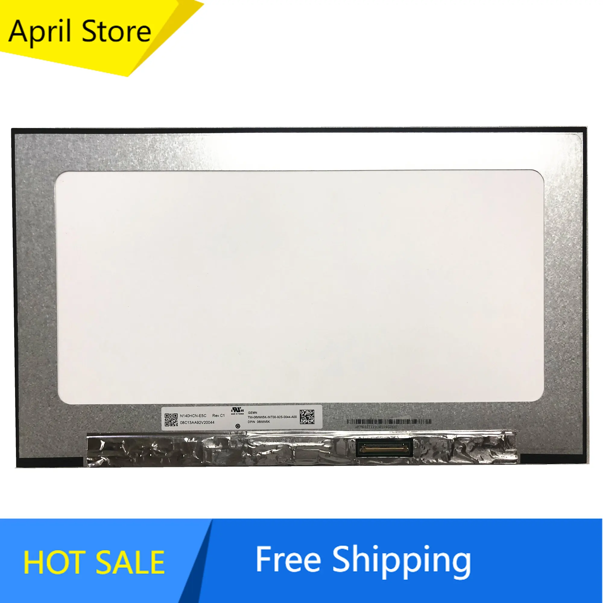 

N140HCN-E5C Rev C1 14.0" FHD IPS Laptop LCD Touch Screen DELL DPN 06WW5K EDP 40pin