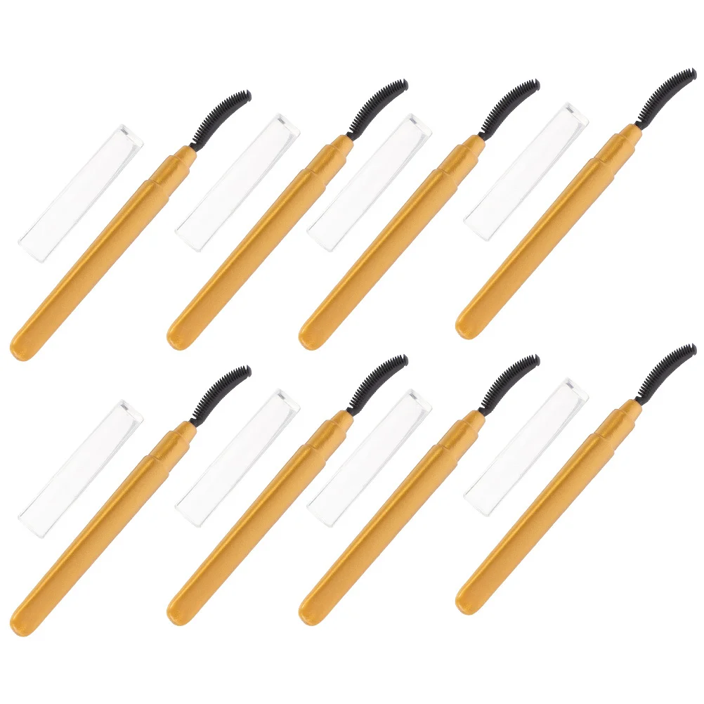 8 قطعة فرشاة رموش العين لطيف على الجلد عصا الماسكارا القابلة لإعادة الاستخدام مع غطاء السفر ودية رمش مشط قضيب مجموعة أدوات ماكياج #3