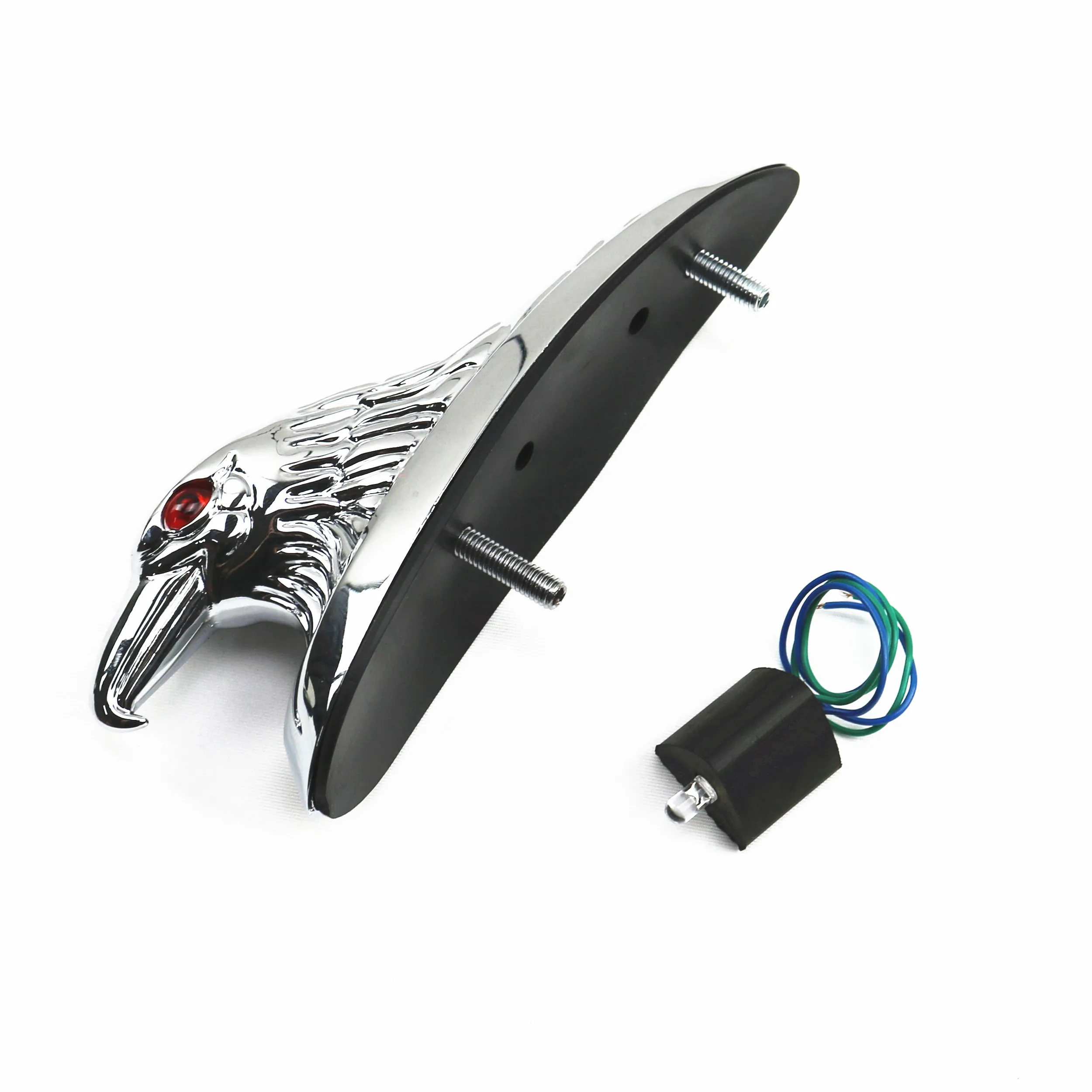 Chrome Eagle Head Ornament Statue Motorbike Front Fender Car Bonnet Motor XL FX