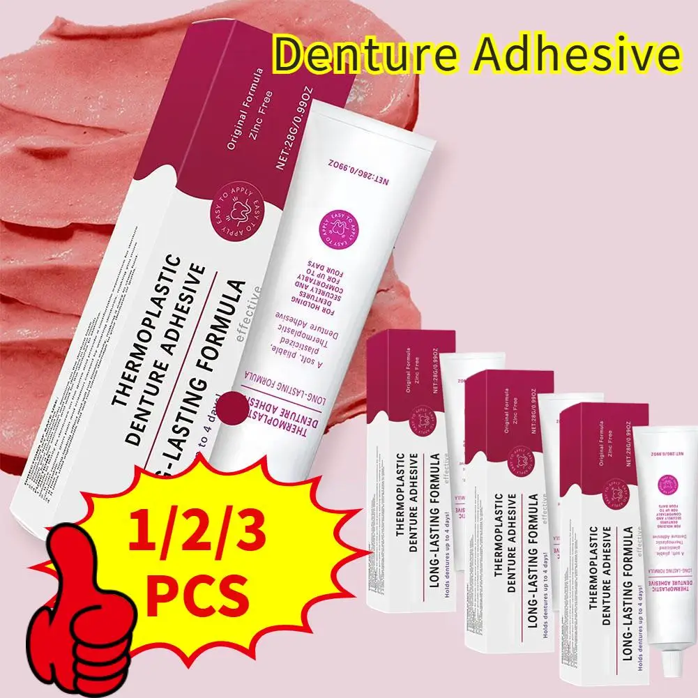 Seamless Fit Hot Plastic Denture Fixation Adhesive Portable Oral Health Care Denture Solid Glue Tooth Beauty