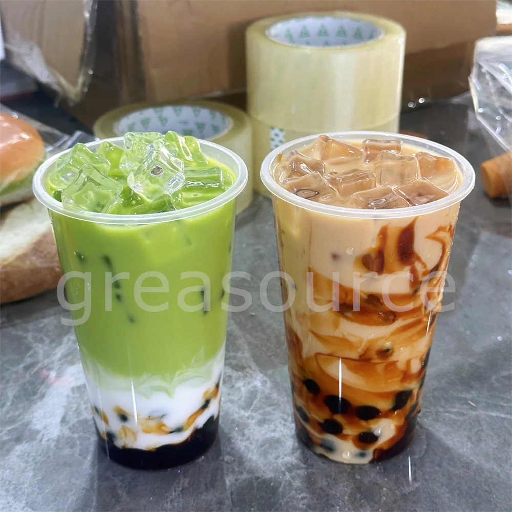 

500ML Pearl Black Faux Joy Caramel Pudding Matcha Bubble Tea Model Ice Realistic Food Display Ordering Showcas Menu Cafes Shops