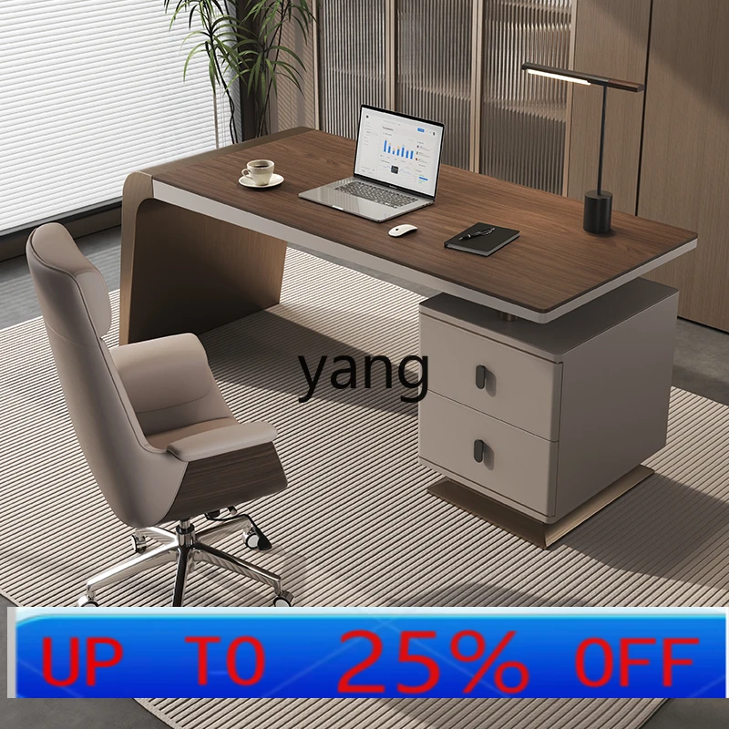 

LH Современный минималистичный письменный стол из массива дерева, роскошный письменный стол премиум-класса для босса, учебный стол