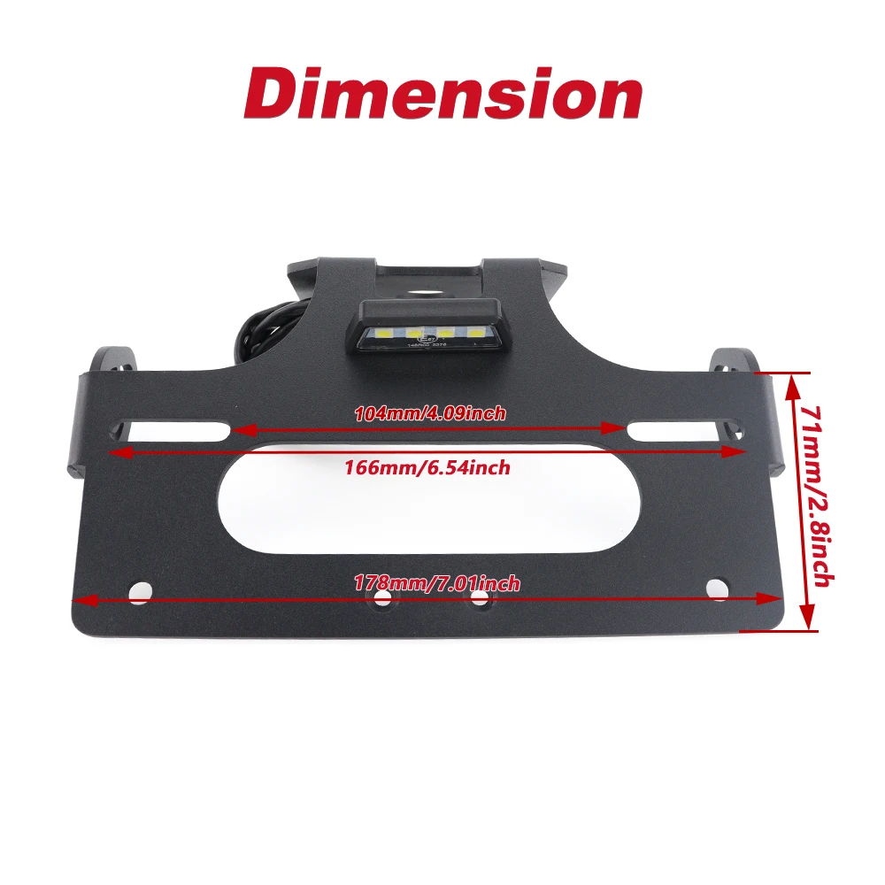 Fit For Yamaha YZF R15 R150 2008-2023 Rear Tail Tidy Fender Eliminator Kit License Plate Holder Bracket Motorcycle Aluminum