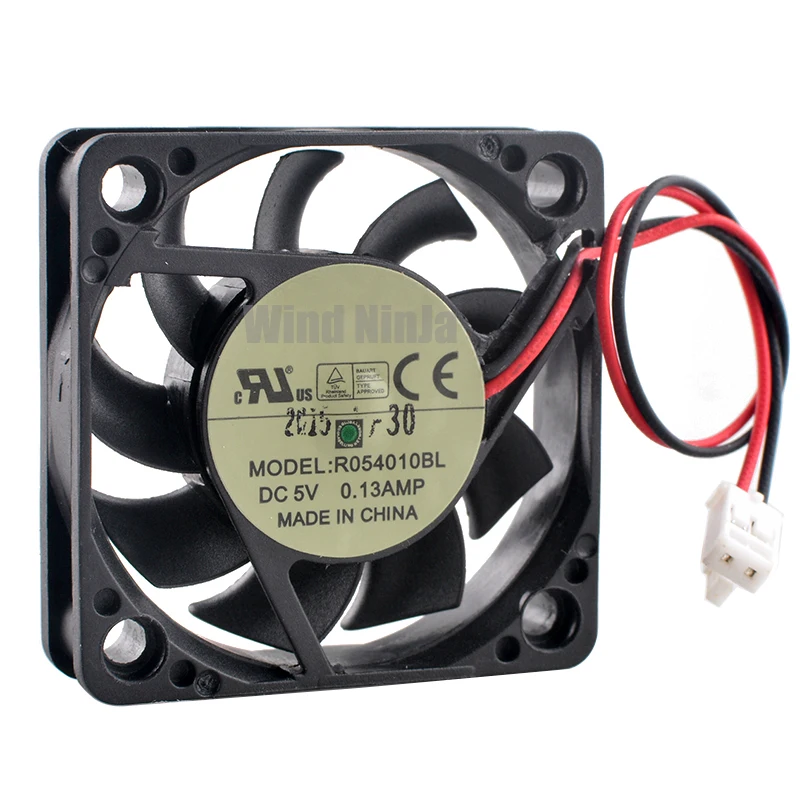 R054010BL 4cm 40mm Axial Flow Fan 40x40x10mm DC5V 0.13A 2-Pin Dual Ball Bearing Cooler for Power Router Cooling Fan