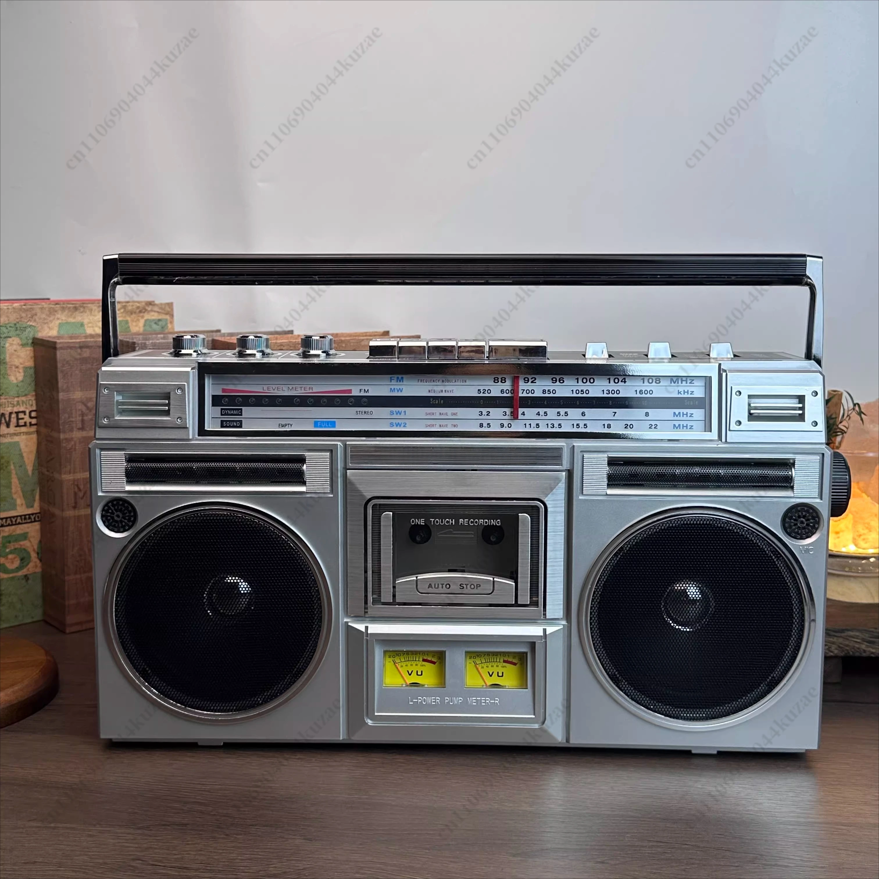 New Multi-Function Stereo Speaker with Radio, Cassette Recorder, Bluetooth & USB/TF Card Support, 4 Speakers