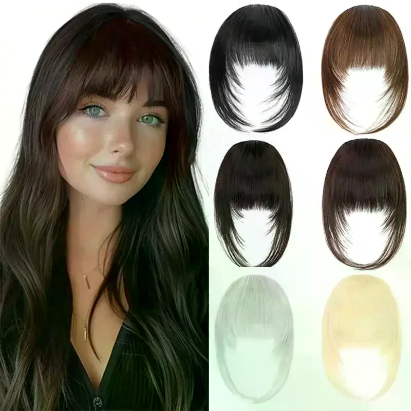 

Синтетическая воздушная челка, парик, наращивание волос, шиньон, высокотемпературное волокно, имитация парика, аксессуары для волос