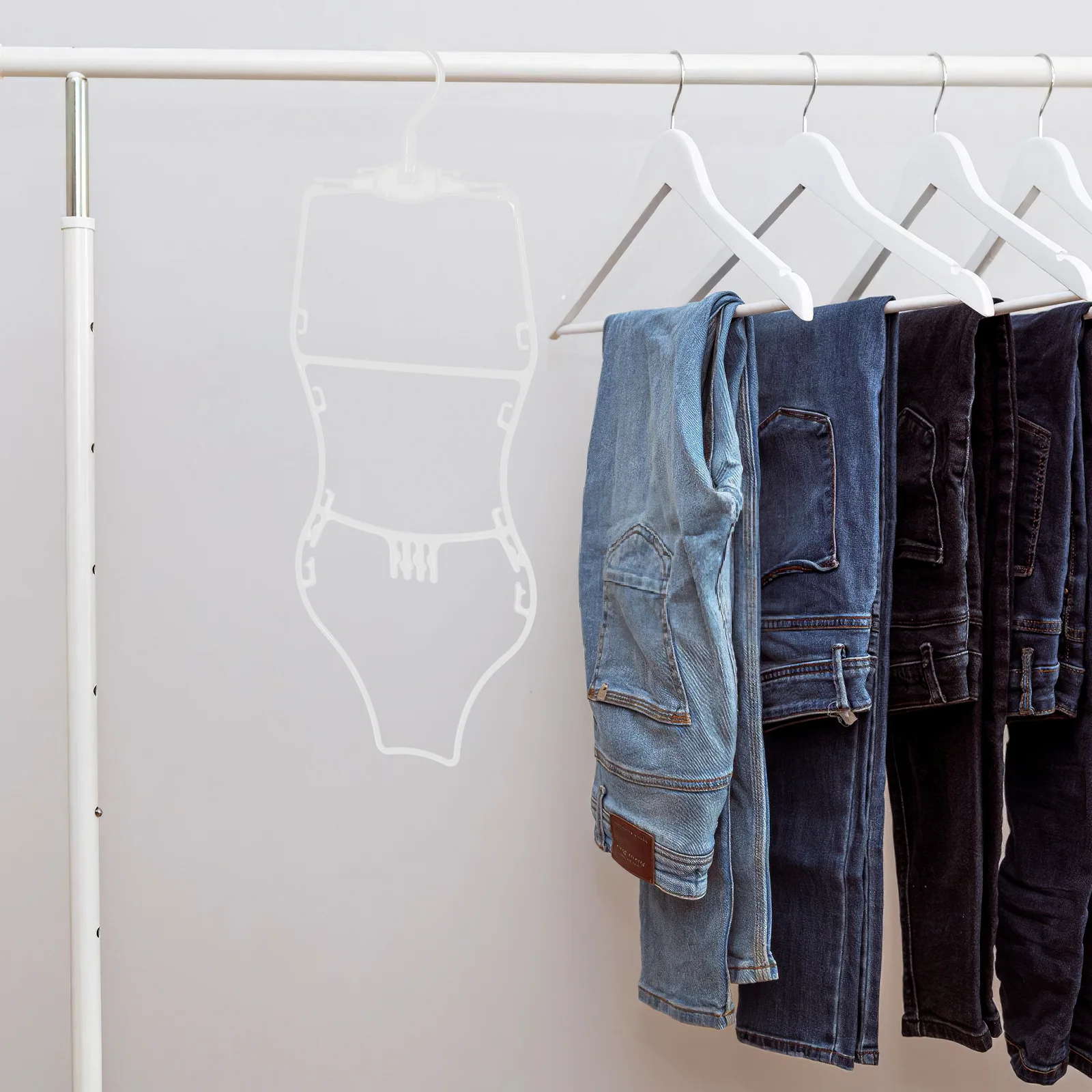 

10 шт. вешалки для одежды, многофункциональный органайзер для купальника в форме тела для розничной торговли, для домашних путешествий, компактный портативный