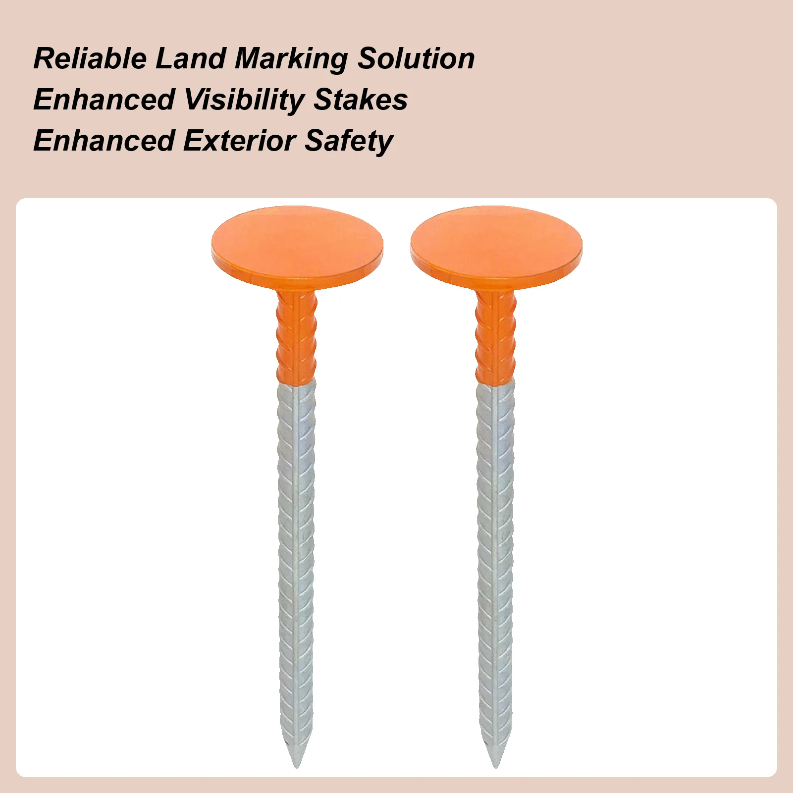 

Обзорные колья, 2 предмета, высокая видимость, устойчивые к атмосферным воздействиям, маркировочные колья, маркеры для троп для сада, тропы, двора, подъездной дороги