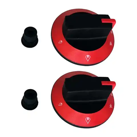 Behivan 68mm rosso BBQ manopola di controllo della temperatura inserto D diametro 8.3mm per 8mm valvola interna albero Hotel Gas stufa maniglia 2 pz