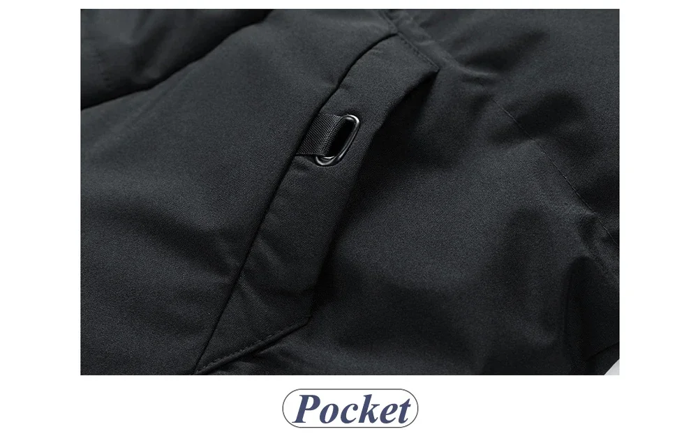 Men's Winter Hooded Puffer Parka Plus Size 7XL 8XL Thermal Warm Windbreaker Coat Mid-Long Heavyweight Casual Outdoor Jacket