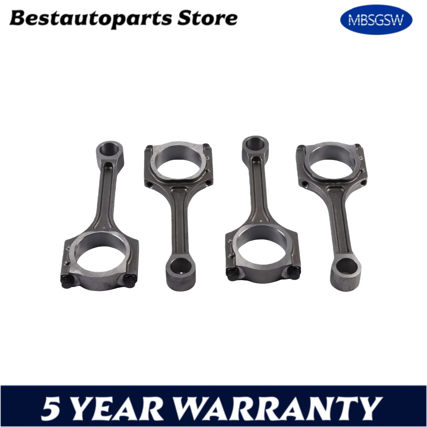 

4PCS Engine Connecting Rods 23510-25030 2351025030 For Hyundai Tucson Kia Forte