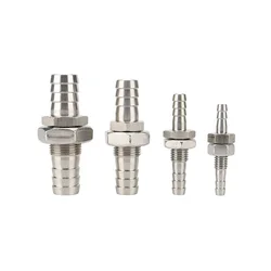 4mm 6mm 8mm 10mm 12mm 14mm 16mm 19mm espiga para manguera mamparo 304 tubo de púas de acero inoxidable accesorio de tubería adaptador de conector de acoplador
