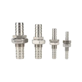 4mm 6mm 8mm 10mm 12mm 14mm 16mm 19mm Schlauchtülle Schott 304 Edelstahl Stacheldraht Rohr Rohrverschraubung Koppler Stecker Adapter