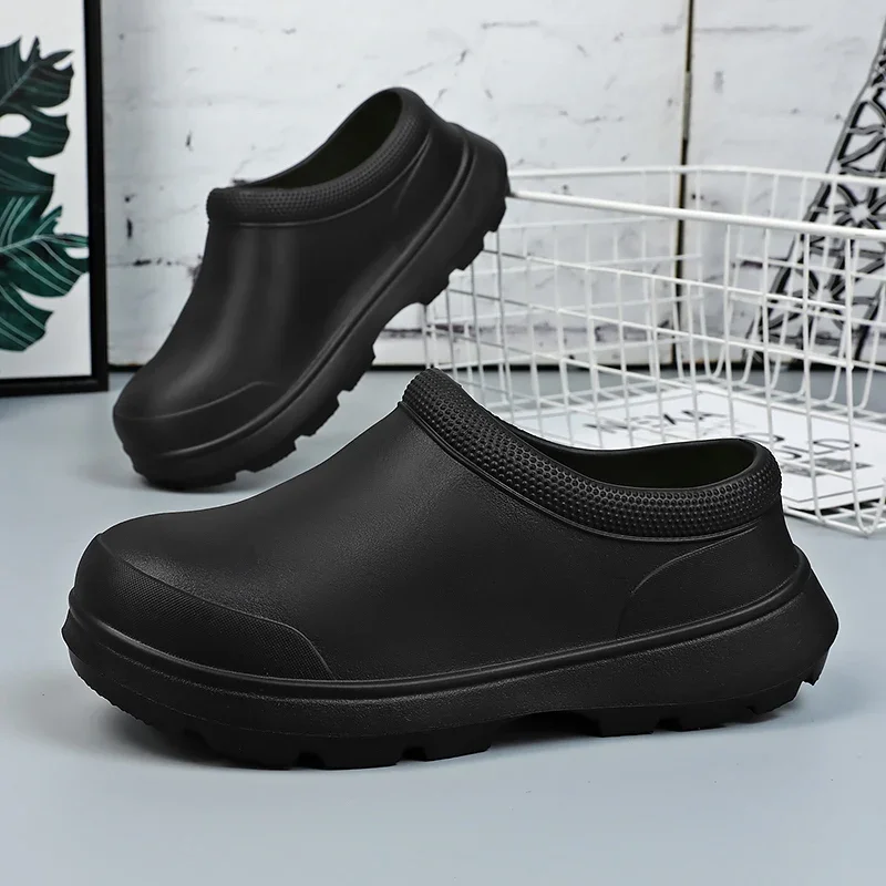 2023 Women\'s Large Water Shoes Nurse Shoes Chef Work Shoes Garden Shoe Fashion EVA Beach Sandals Kitchen Shoe 35-45