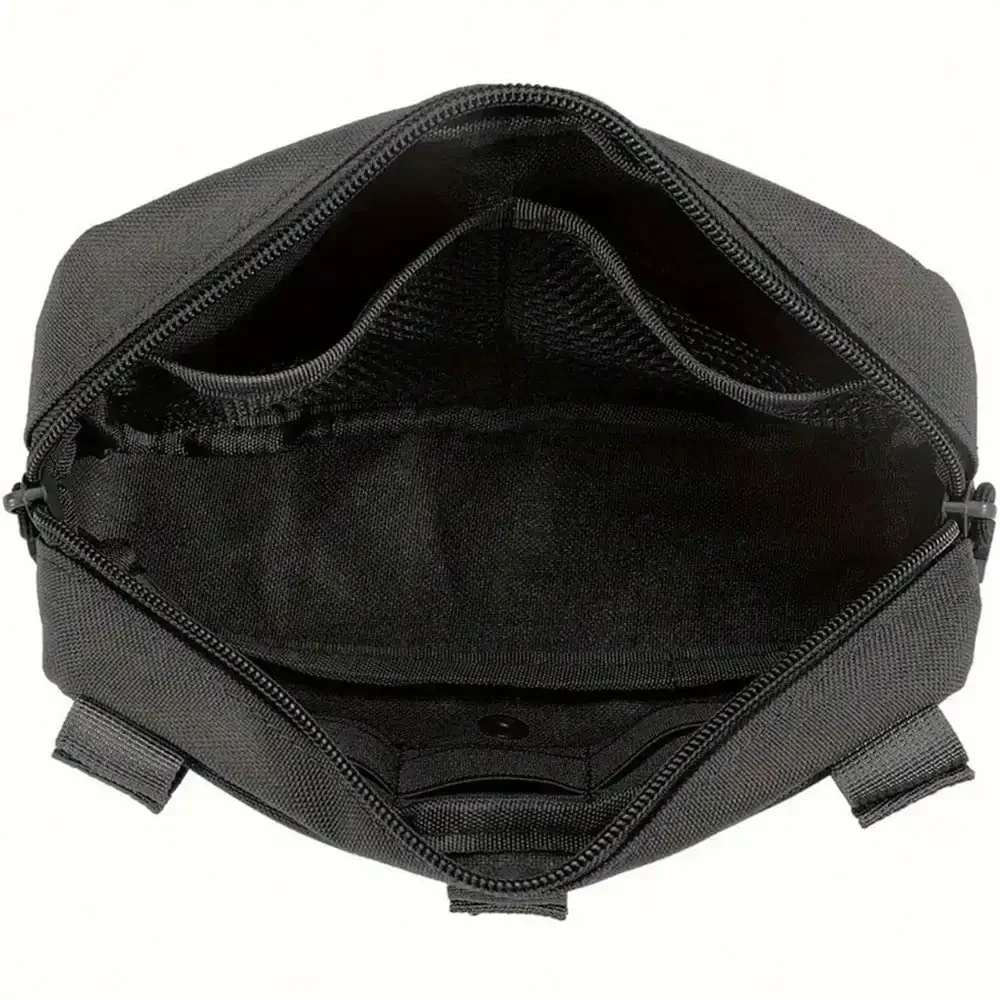 حقيبة خصر للرجال محمولة من النايلون للاستخدام الخارجي، مجموعة أدوات صيد EDC، حقيبة مولي مع خطافات معدنية، محفظة خصر مموهة للعملات المعدنية #3