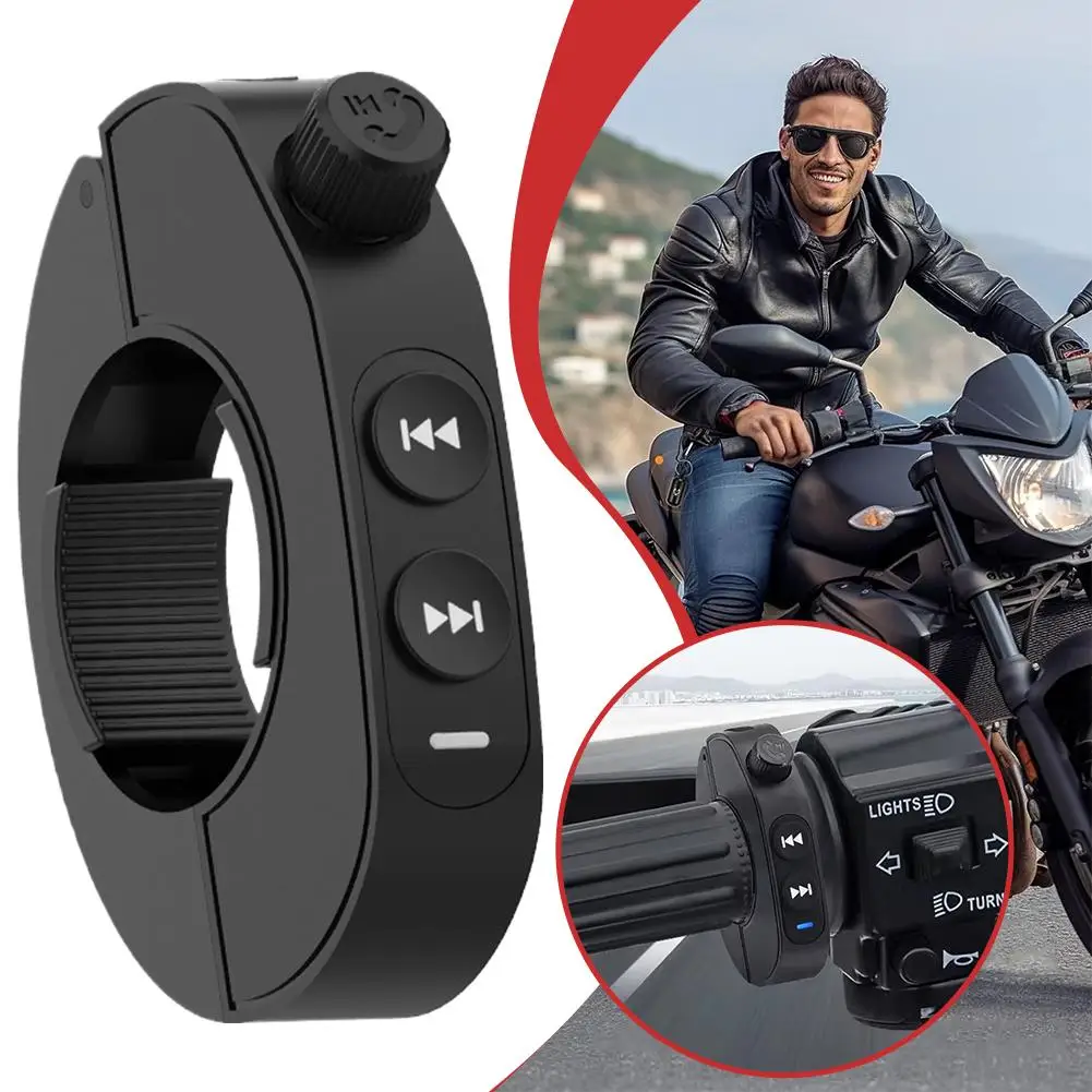 

Universal Upgraded Bluetooth Remote Control Music Media Remote Control With Smart Voice Assistant For Motorcycle Bike Handlebar