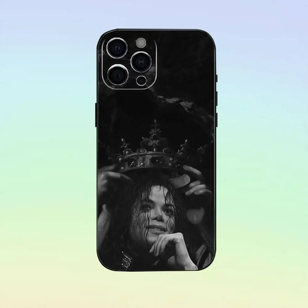michael jackson Phone Case   For iPhone17,16,15,14,13,12,11 Plus,Pro Max Soft Black Cover