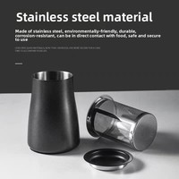 304 Stainless Steel Coffee Powder Sifter Grinder Powder Collector Hand Drip Filter Aroma Cup Fine Mesh Filter.