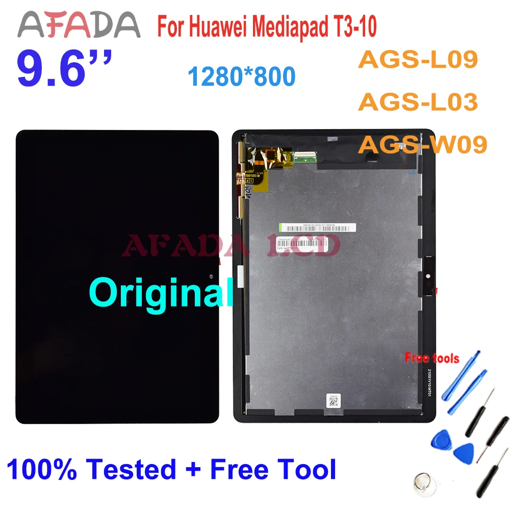 

Original 9.6 '' For Huawei Mediapad MediaPad T3 10 AGS-L03 AGS-L09 AGS-W09 T3 LCD display touch screen digitizer assembly