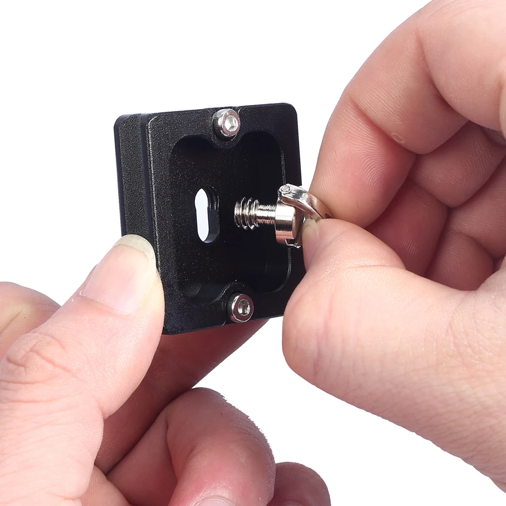 

Quick Release Plate Adapter Aluminum 1/4 Inch Screw Lightweight Durable For Hobbyists Professionals Studio Equipment Accessory