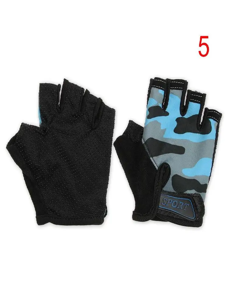 AliExpress Cycling Non-slip Children's Bike Gloves Half Finger Mittens Child Bicycle Gloves Sports Riding Equipment