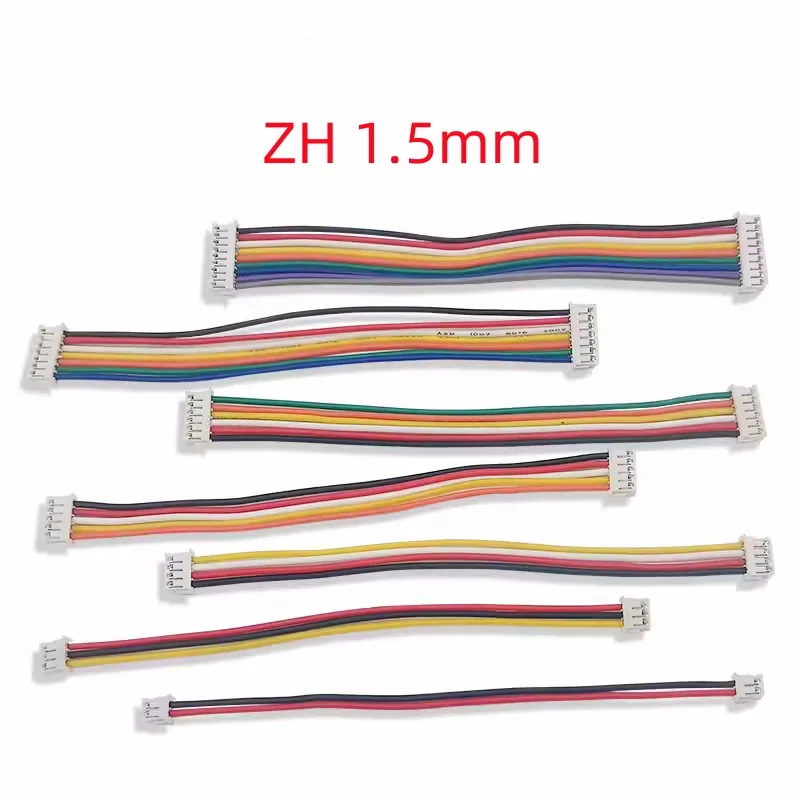 10PCS ZH 1.5mm 2/3/4/5/6/7/8/9/10P Double-ended Terminal Line 10CM/15CM/20CM ZH1.5 Same / Reverse Direction Electronic Wire