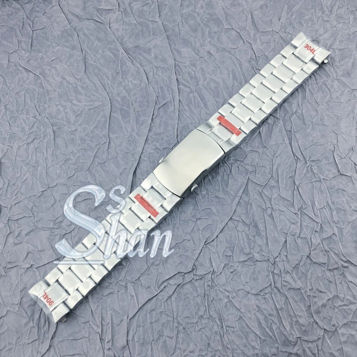 

20 мм твердый ремешок для браслета из нержавеющей стали, складная застежка, подходит для запасных частей корпуса часов 40 мм