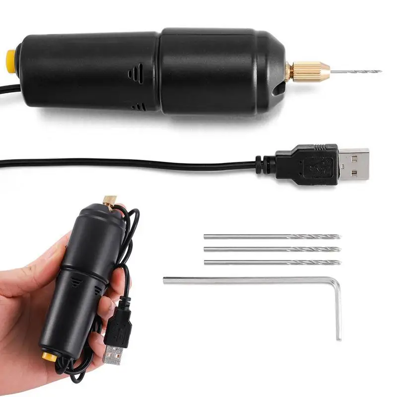 

Small Drill For Crafts Multi-Purpose Power Tool For Sanding USB Handheld Drill Rechargeable Portable Drill Electric Handheld